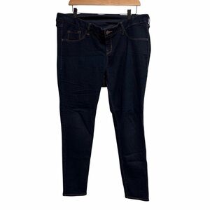 Old Navy Women's Maternity Rockstar Dark Wash Skinny Jeans with Full Panel 16